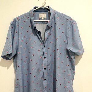 Men's Construct Flamingo Short Sleeve Shirt - XL